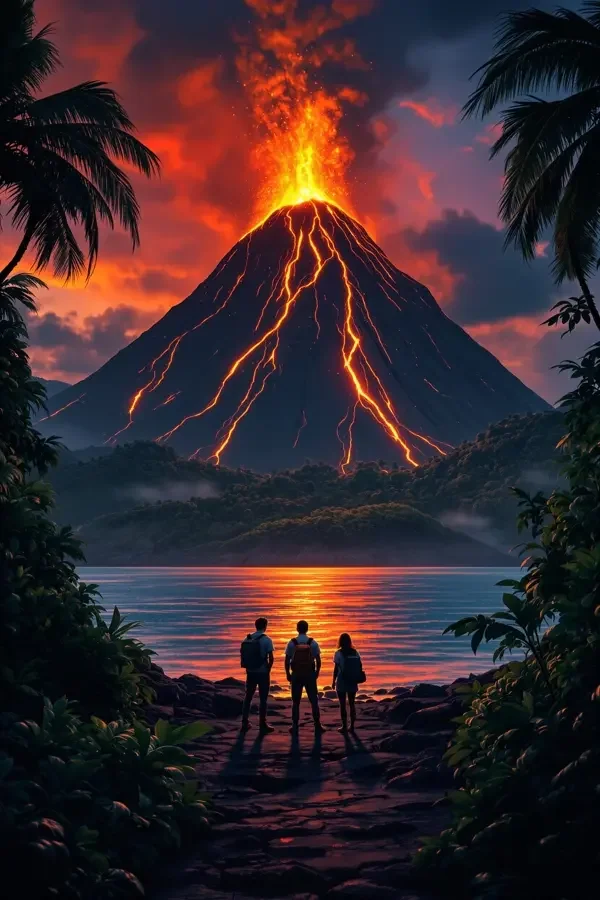 火山岛传说 电影海报